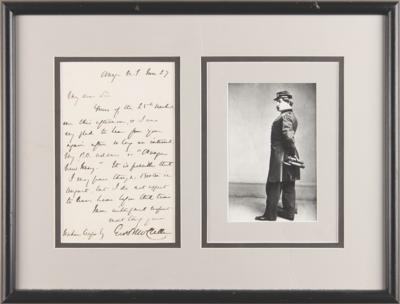 Lot #537 George B. McClellan Autograph Letter