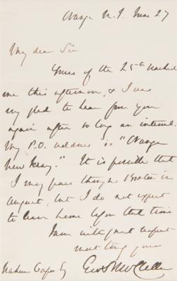 Lot #537 George B. McClellan Autograph Letter Signed - Image 2