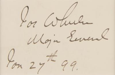 Lot #586 Joseph Wheeler Signature - Image 2