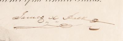 Lot #16 James K. Polk Document Signed as President - Image 2