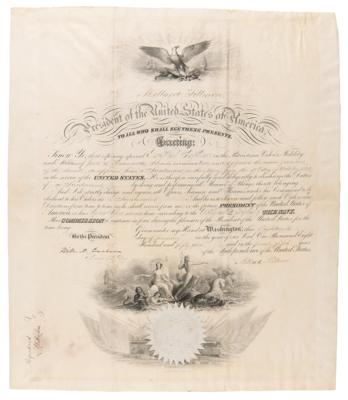 Lot #82 Millard Fillmore Document Signed as President - Image 1