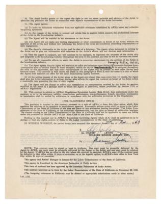 Lot #1003 Al Jolson Document Signed - Image 3