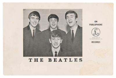 Lot #743 Beatles: John Lennon and Paul McCartney Signed 1963 Promotional Card - Image 3