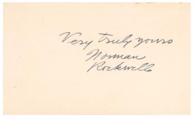 Lot #670 Norman Rockwell Signature - Image 1