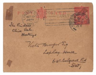 Lot #729 H. G. Wells Autograph Letter Signed - Image 2