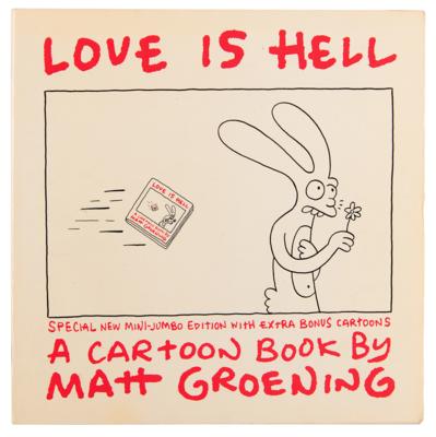 Lot #685 Matt Groening Signed Book with Sketch - Image 3