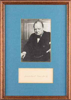 Lot #197 Winston Churchill Signature