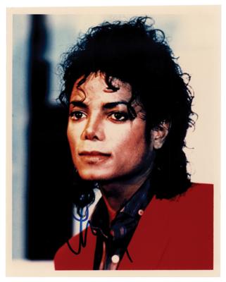 Lot #913 Michael Jackson Signed Photograph