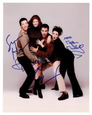 Lot #1083 Will and Grace Signed Photograph - Image 1