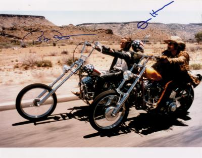Lot #980 Easy Rider: Peter Fonda and Dennis Hopper Signed Photograph - Image 1