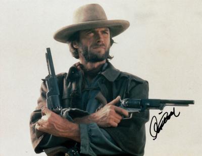 Lot #979 Clint Eastwood Signed Photograph
