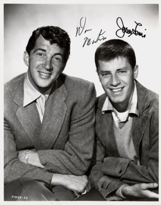 Lot #1018 Dean Martin and Jerry Lewis Signed