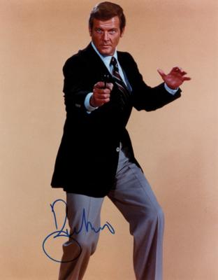 Lot #1030 Roger Moore Signed Photograph