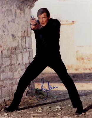 Lot #1031 Roger Moore Signed Photograph