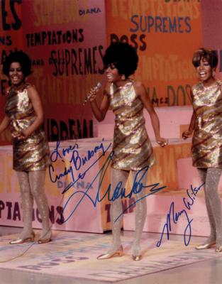 Lot #897 The Supremes Signed Photograph