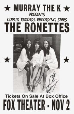 Lot #895 Ronnie Spector Signed Mini Poster