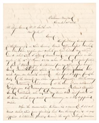 Lot #503 Winfield Scott Hancock (2) Autograph Letters Signed - "I did not even know until late in the day that an attack on Petersburg had been directed" - Image 2