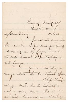 Lot #503 Winfield Scott Hancock (2) Autograph Letters Signed - "I did not even know until late in the day that an attack on Petersburg had been directed" - Image 5