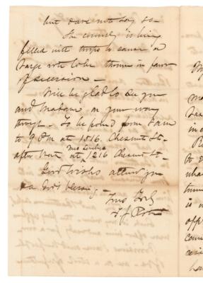 Lot #551 Fitz John Porter Civil War-Dated Autograph Letter Signed: "Another such victory as Sumpter will unite the whole South against us" - Image 4