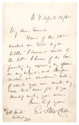 Lot #535 George B. McClellan (2) Autograph Letters Signed: "I have done all the talking I can in favor of giving the south their rights" - Image 2