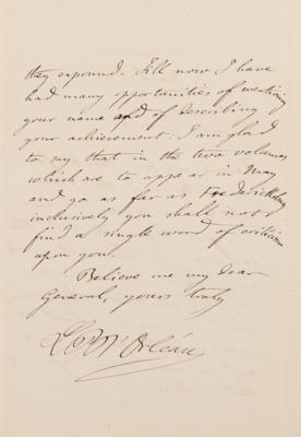 Lot #483 Louis Philippe d'Orleans (5) Autograph Letters Signed: "I am studying now the operations of General Grant around Chattanooga" - Image 12