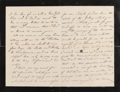 Lot #483 Louis Philippe d'Orleans (5) Autograph Letters Signed: "I am studying now the operations of General Grant around Chattanooga" - Image 3