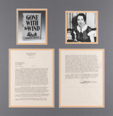 Lot #698 Margaret Mitchell Typed Letter Signed on the Confederacy, Reconstruction, Gone With the Wind, and WWII Shortages - Image 1