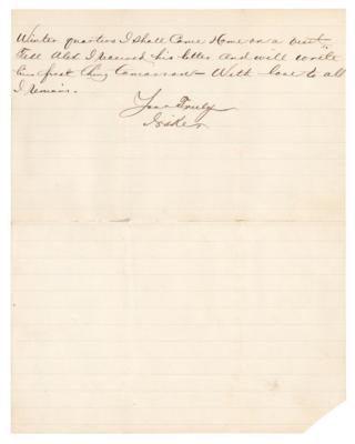Lot #490 Ten Eyck Fonda Civil War-Dated Autograph Letter Signed on McClellan's Replacement with Burnside - Image 3