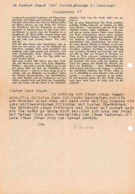 Lot #718 Hermann Hesse Typed Letter Signed - Image 1