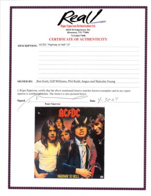 Lot #737 AC/DC Signed Album - Highway to Hell - Signed Twice by Bon Scott - Image 2