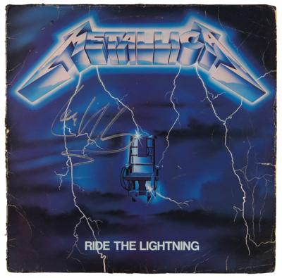 Lot #879 Metallica Signed Album - Ride the Lightning - Image 2