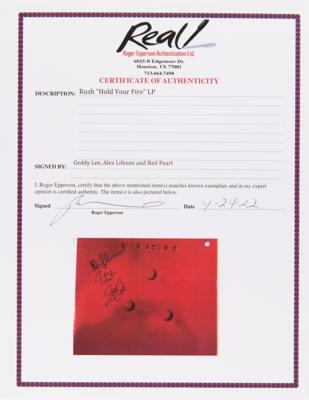 Lot #893 Rush Signed Album - Hold Your Fire - Image 2