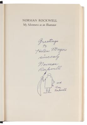 Lot #646 Norman Rockwell Signed Book with Sketch - My Adventures as an Illustrator - Image 4