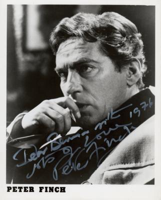 Lot #983 Peter Finch Signed Photograph