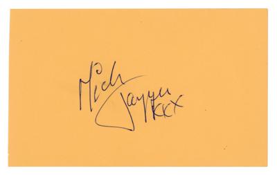 Lot #891 Rolling Stones: Mick Jagger Signature