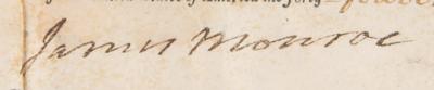 Lot #124 James Monroe Document Signed as President - Image 2