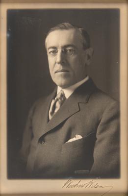Lot #158 Woodrow Wilson Signed Photograph