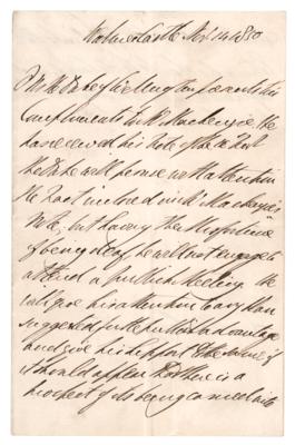 Lot #584 Duke of Wellington Autograph Letter