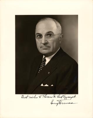 Lot #150 Harry S. Truman Signed Photograph