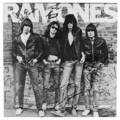 Lot #909 Ramones Signed Album - Self-Titled Debut
