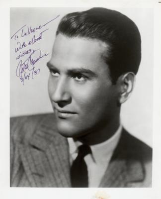 Lot #830 Artie Shaw Signed Photograph