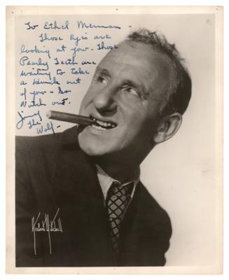 Lot #976 Jimmy Durante Signed Photograph to Ethel Merman - Image 1