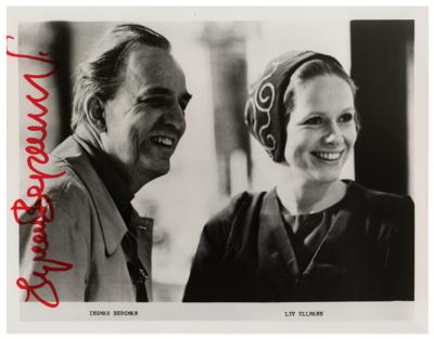 Lot #949 Ingmar Bergman Signed Photograph - Image 1