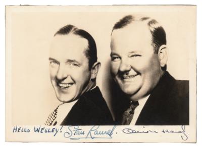 Lot #1009 Laurel and Hardy Signed Photograph
