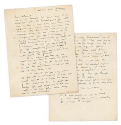 Lot #982 W. C. Fields Autograph Letter Signed to His Mistress - Image 1
