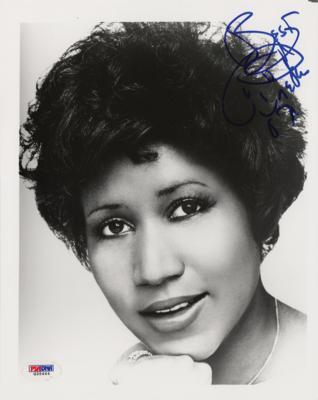 Lot #859 Aretha Franklin Signed Photograph - Image 1