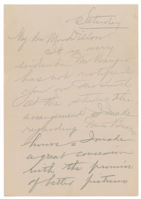 Lot #1087 Flo Ziegfeld Autograph Letter Signed
