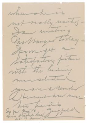 Lot #1087 Flo Ziegfeld Autograph Letter Signed - Image 6