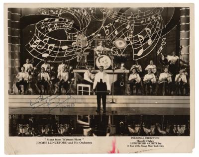 Lot #820 Jimmie Lunceford Signed Photograph