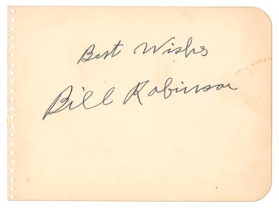 Lot #1046 Bill Robinson Signature - Image 1